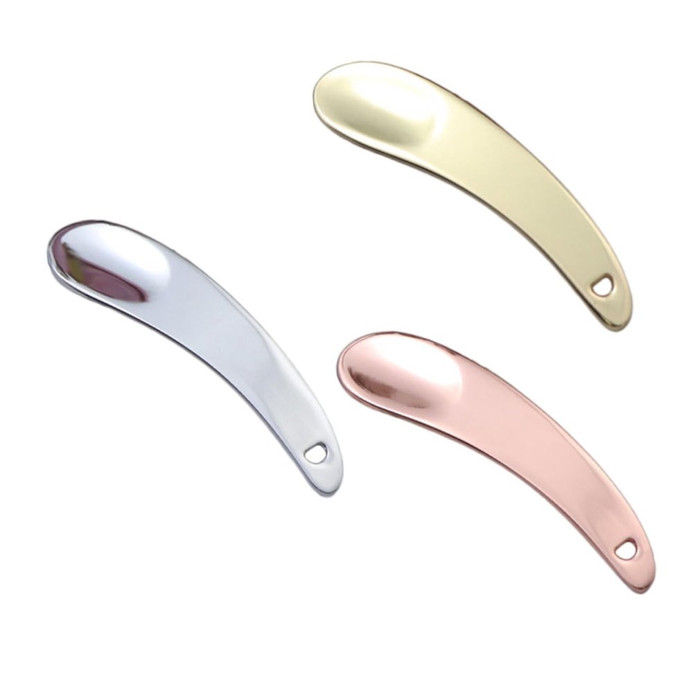 Beatifufu 3pcs Facial Cream Scoop Zinc Alloy Eye Cream Spoons for Precise Application Makeup Spoons for Beauty Products Convenient and Hygienic Cosmetic Tools Gold Silver and Rose Gold