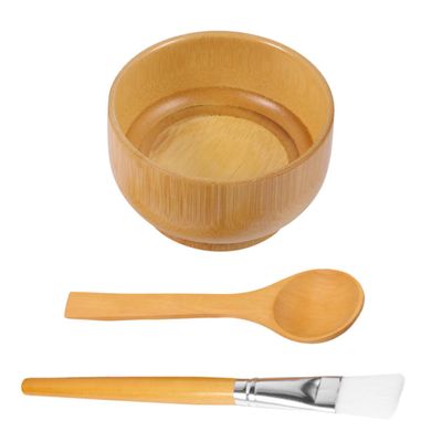 FRCOLOR 3pcs Face Mask Mixing Bowl Set Spoon and Brush Cosmetic Tools for Skin Care and Spa Use Lightweight and Reusable