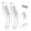 FOYTOKI 2pcs Eyebrow Lash Dual-purpose Comb Lash Separator Brush Stainless Steel Tooth Wide Tooth Comb for Curly Hair view 3