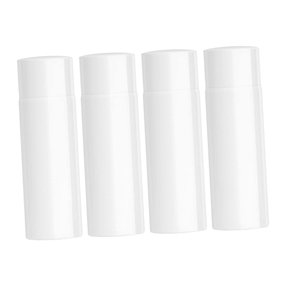 FRCOLOR 4pcs Airless Pump Bottles Plastic Dispenser Bottles Leakproof Travel Containers for Lotion Serum Shampoo