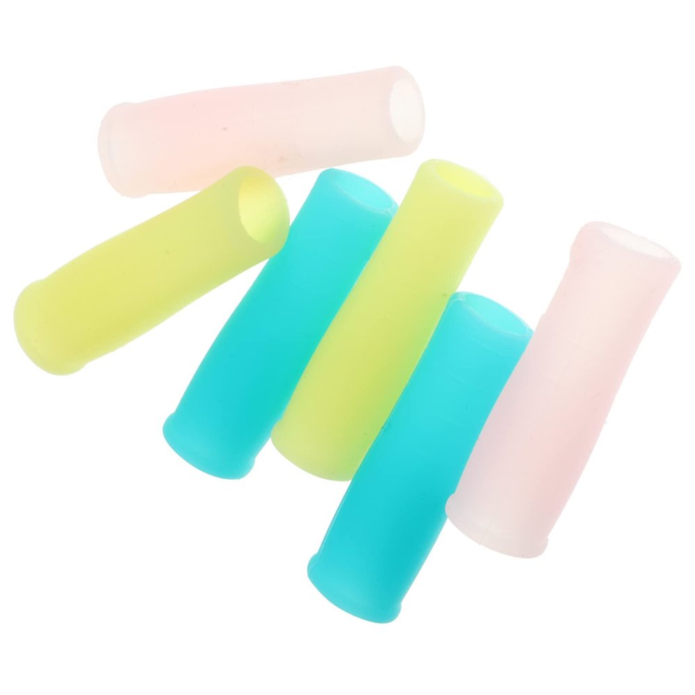Ipetboom Manicure Scissors Cover Cuticle Clippers Handle Sleeve 12 Pack of Silicone Tweezer Protector Caps