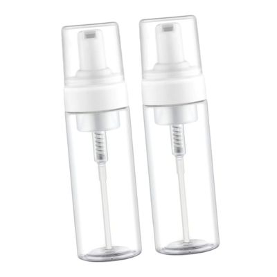 IWOWHERO 2pcs 150ml Portable Empty Foam Pump Bottle Refillable Facial Shampoo Dispenser Bottles for Travel Home
