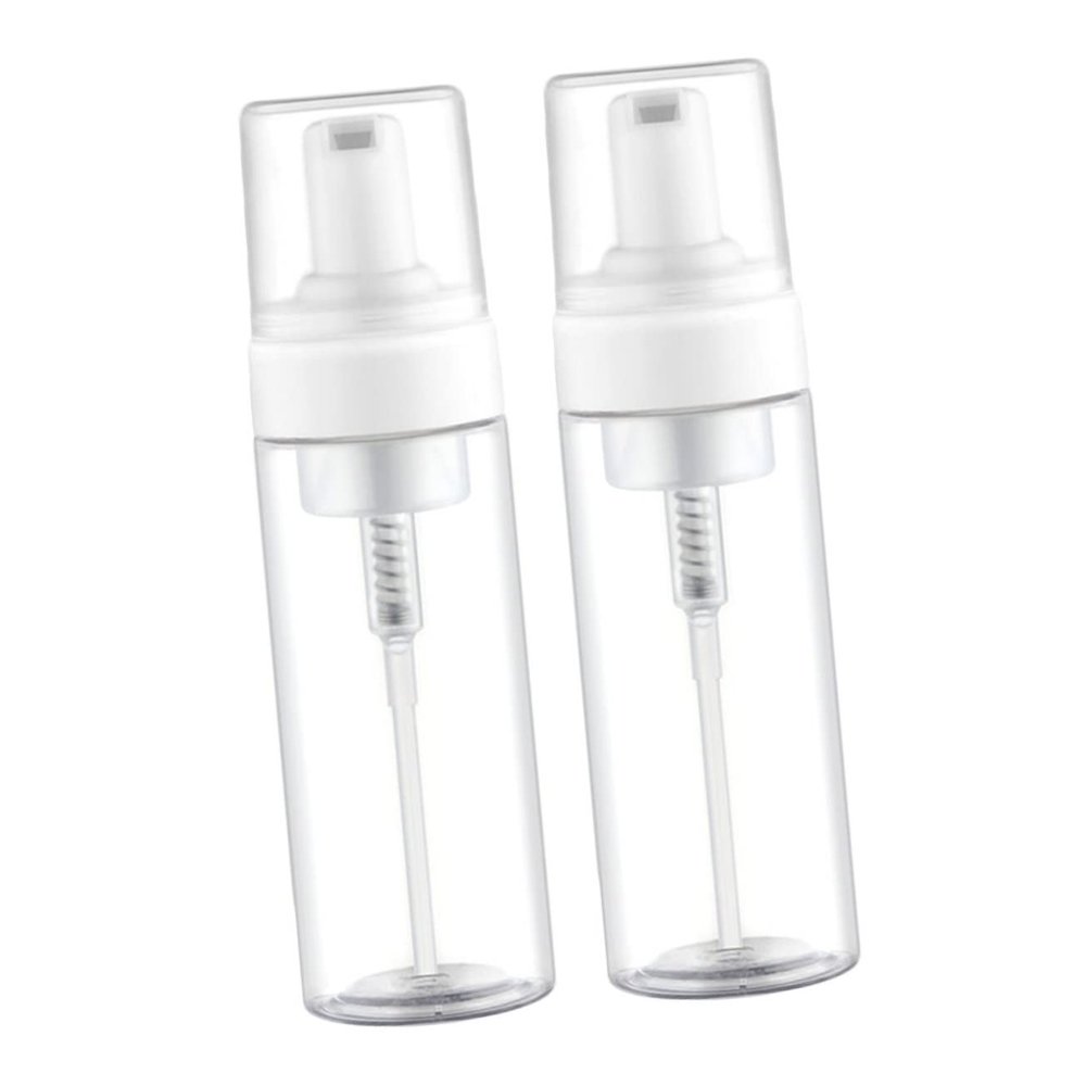 IWOWHERO 2pcs 150ml Portable Empty Foam Pump Bottle Refillable Facial Shampoo Dispenser Bottles for Travel Home