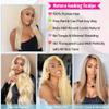 Arsola 613 Lace Front Wig Human Hair 30 Inch Blonde 13X6 HD Transparent Lace Front Wigs Human Hair 180 Density Blonde Glueless Wigs 613 HD Straight Lace Frontal Wig Pre Plucked view 2