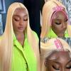 Arsola 613 Lace Front Wig Human Hair 30 Inch Blonde 13X6 HD Transparent Lace Front Wigs Human Hair 180 Density Blonde Glueless Wigs 613 HD Straight Lace Frontal Wig Pre Plucked view 4