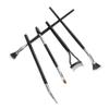 FRCOLOR 5pcs Scalloped Lash Brush Eyebrow Brush Mascara Fan Lash Separator Tool Makeup view 1