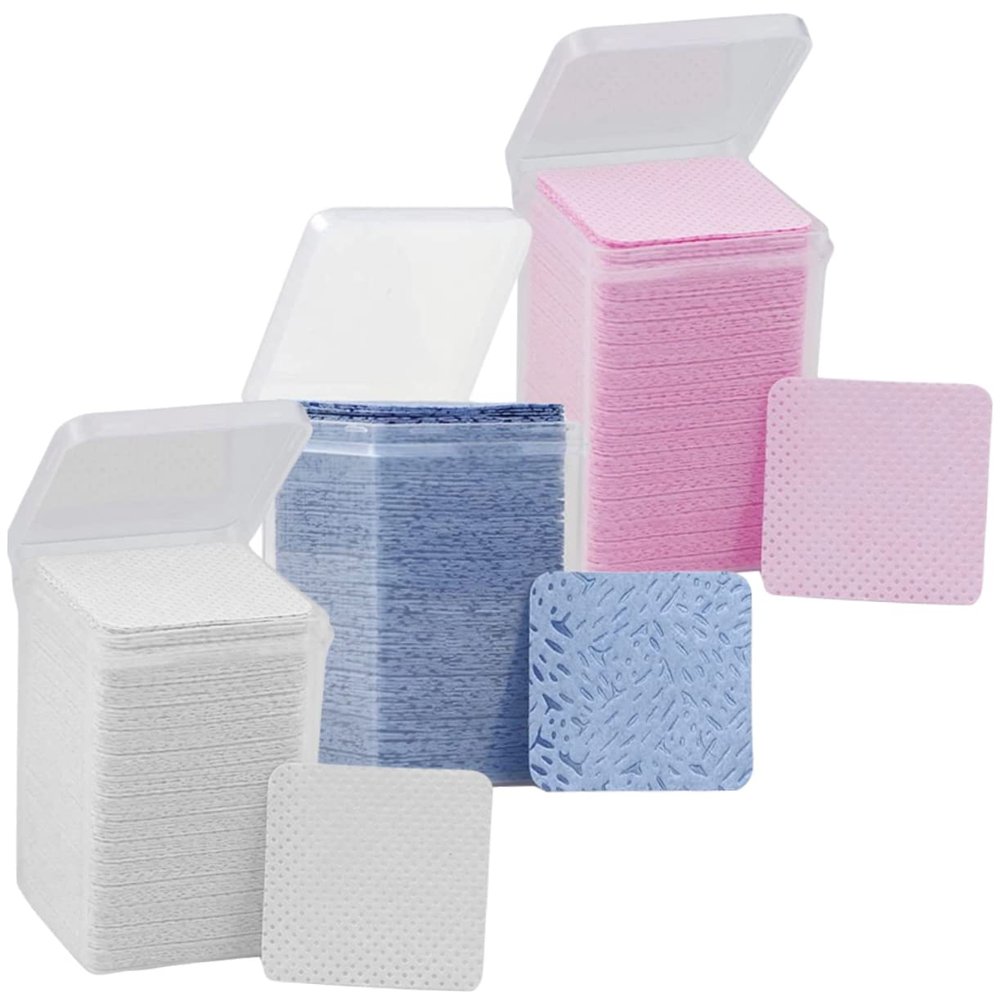 FOYTOKI Bottles Eyelash Cleaning Pads for Lash Extension Makeup Removal Safe Practical Eyelash for Salons and Personal Use