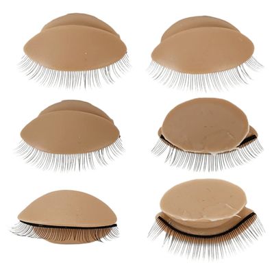 FRCOLOR Enhance Your Skills 3 Pair Detachable Eyelid Models for Lash Extension Makeup Training