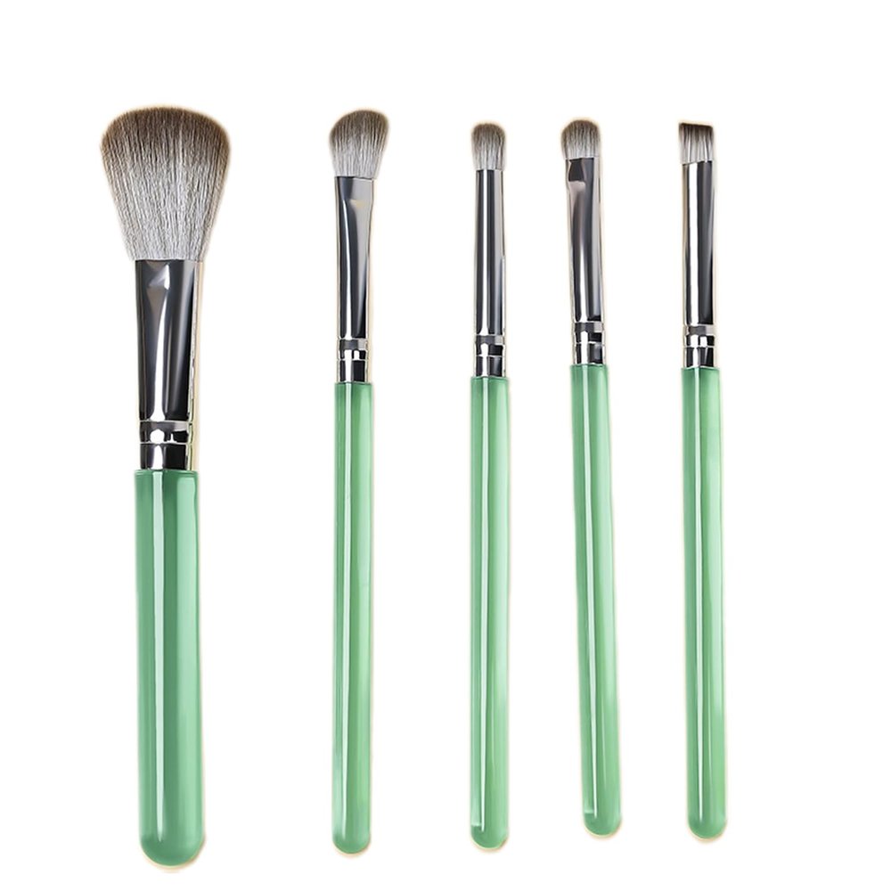 5 PCS Premium Makeup Brush Set Foundation Blending Brush Eye Shadow Facial Powder Blush Concealer Highlight Makeup Beauty Tools Flat Top Kabuki Brush