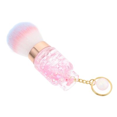 FRCOLOR Nail Cleaning Brush Applicators Small Powder Brush for Manicure Makeup Tool for Easy Nail Dirt Removal Portable Opp Packaging