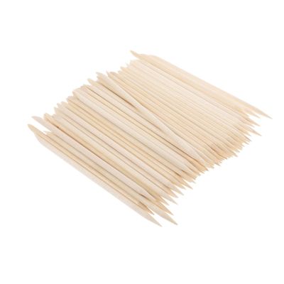 FOYTOKI 300pcs Wooden Nail Sticks for Manicure Pedicure Multifunctional Double-headed Tools for Nail Art Clean Cuticles Polish Removal for Professionals Personal Use