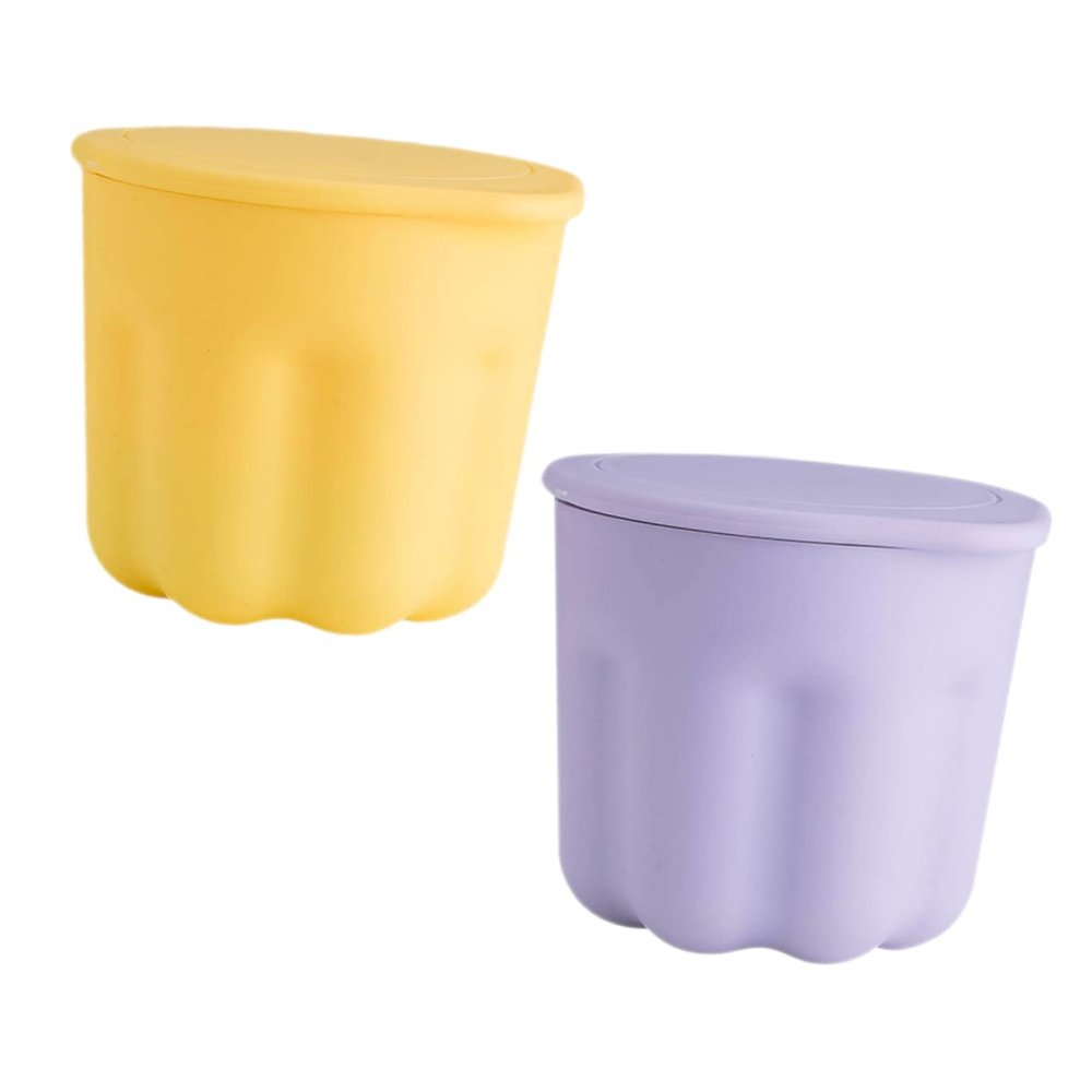 Gogogmee 2sets Makeup Brush Cleaning Bowl Silicone Rinsing Tool for Easy Cleaning of Beauty Brushes Compact Design for Makeup Tools