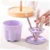 Gogogmee 2sets Makeup Brush Cleaning Bowl Silicone Rinsing Tool for Easy Cleaning of Beauty Brushes Compact Design for Makeup Tools view 4