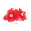 Beatifufu 4pcs Hair Bun Covers Women Hair Accessories Versatile Ponytail Holders for Dancers Nurses and Performers Red Purple Pink Green view 2