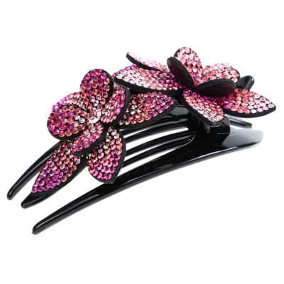 SOESFOUFU Duckbill Hairpin for Women Girls Large Hair Bow Clip Flower Back Hair Holder