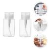 2Pcs Refillable Petg Press Bottle 100ml Leakproof Travel for Hand view 2