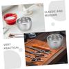 FRCOLOR 2pcs Stainless Steel Shaving Bowl Men's Travel Shaving Cream Cup Smooth Shave Cream Holder view 3