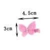 FRCOLOR 8pcs Butterfly Clip Glitter Sequins Hair Clips for Girls French Barrette Toddlers Boys and Girls view 2