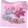 FRCOLOR 8pcs Butterfly Clip Glitter Sequins Hair Clips for Girls French Barrette Toddlers Boys and Girls view 3