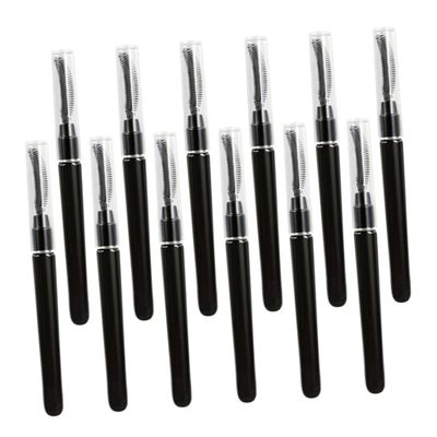 FRCOLOR 12pcs Portable Eyelash Comb Soft Silicone Makeup Tool for Women Ergonomic Design for Easy Separation and Styling of Eyelashes for Mascara Application