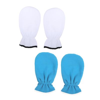 HAPINARY 2pairs Reusable Paraffin Wax Gloves for Hand Care Washable Exfoliating Mitts for Moisture Absorption for Home