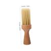 Beatifufu Ergonomic Wooden Handle Beard Brush Men's Shaving Tool Mustache Brush Bristles view 2