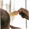 Beatifufu Ergonomic Wooden Handle Beard Brush Men's Shaving Tool Mustache Brush Bristles view 3