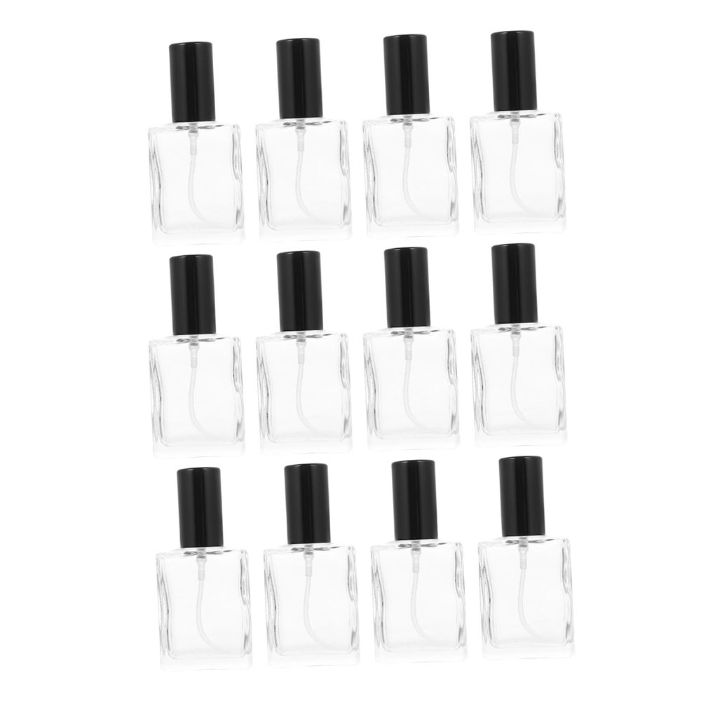 FRCOLOR 12 Pack 15ml Glass Spray Perfume Bottles Portable Atomizers