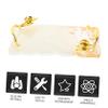 FOYTOKI Fake Nail Display Tray for Nail Art Manicure Mixing Palette Smooth Mirror Surface for Diy Blending and Salon Use for Girls view 3