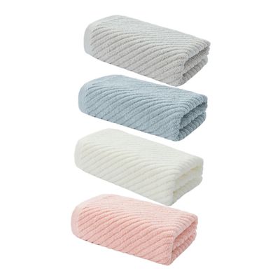 Beatifufu 4pcs Soft Cotton Face Towels Absorbent Washcloths Grey for Gentle Skin Care Bathing and Daily Use