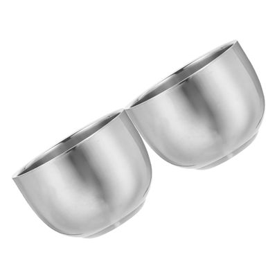 IWOWHERO 2pcs Shaving Kit for Men Stainless Steel Shave Bowl Foam Creation Heat Preservation