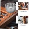 IWOWHERO 2pcs Shaving Kit for Men Stainless Steel Shave Bowl Foam Creation Heat Preservation view 3