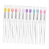 SKISUNO 12pcs Portable Lipstick Applicator Dust Cover Lip Balm Brush Multi-color Lip Brushes for Application and Travel Use view 1