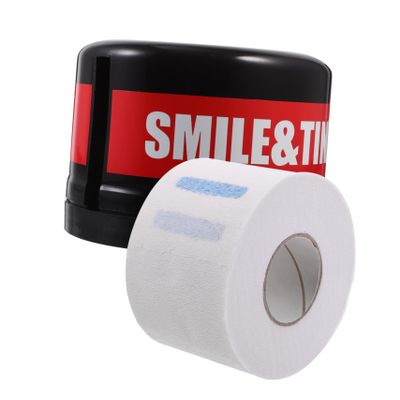 FOYTOKI 1set Barber Neck Strip Dispenser Box Haircut Styling Neck Roll Paper Reload and Use Professional Hair Salon Accessory