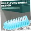 Healeved 3pcs Nail Art Cleaning Brush Portable Nail Brush Cleaner Kit Cleaner for Shoes view 2