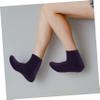 FOMIYES 5pairs Women's Crew Socks Moisturizing Foot Socks Silicone Gel for Cracked Heel Relief Random Color view 4