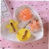 Healvian 8pcs Mermaid Hair Clips Pearl Shell Shaped Barrettes for Girls Seashell Hair Accessories Orange Clip view 2