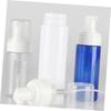 SKISUNO 6pcs Refillable Foaming Pump Bottle Cosmetic Dispenser for Lotion Shampoo Body Wash Portable White Container for Travel Bathroom and Bedroom Use view 3