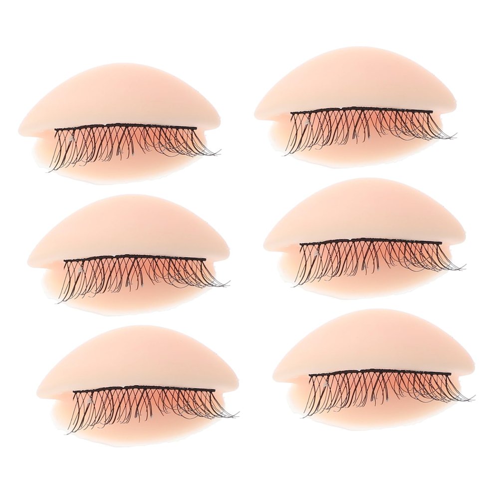Makeup Practice Device with Removable 3d Silicone Eyelids