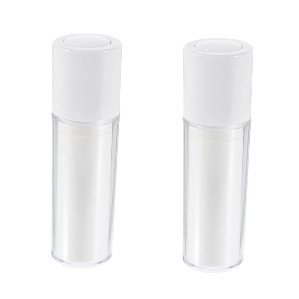 FOMIYES 2pcs Round Turn-Cap Vacuum Bottles Travel Toiletry Bottles 15ml Lotion Sample for Outdoor Activities
