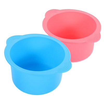 FRCOLOR 2pcs Silicone Wax Warmer Bowl Non-stick Wax Pot High-temperature Resistant Silicone Liner Capacity for Hair Removal Treatments and