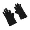 BIUDECO Gloves for Gel Nails Black Fingerless Gloves Women Uv Nail Protection Half Finger Women Manicure Art Protector Shield Salon Supply view 1