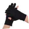 BIUDECO Gloves for Gel Nails Black Fingerless Gloves Women Uv Nail Protection Half Finger Women Manicure Art Protector Shield Salon Supply view 3