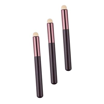 FRCOLOR 3pcs Lip Brush Mini Smudge Applicators Artificial Fiber for Lipstick Lip Gloss Versatile Makeup Brushes for Beginners and Professionals for Makeup