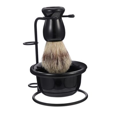 FRCOLOR Men's Shaving Supplies Kit Bowl Brush and Shave Soap Durable and Rustproof
