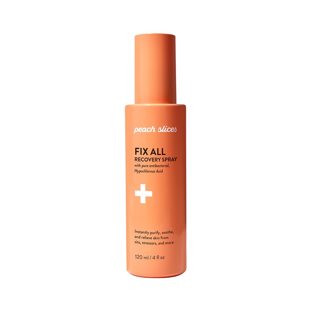 Peach Slices - Fix All Recovery Spray (4 oz) - Purify, Soothe, & Relieve - Zits, Stressors, & Redness - Hypochlorous Acid Spray - Electrolyzed Water - Vegan & Cruelty Free - Korean Skin Care & Beauty