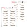 2 Pack Temporary Eyebrow Tattoos Waterproof Eyebrow Stickers, False Tattoos Hair Like Peel Off Instant Transfer Brows For Women And Men | Natural Strokes, Shaping (upward, medium brown) view 1