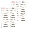 2 Pack Temporary Eyebrow Tattoos Waterproof Eyebrow Stickers, False Tattoos Hair Like Peel Off Instant Transfer Brows For Women And Men | Natural Strokes, Shaping (upward, brown) view 1