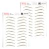 2 Pack Temporary Eyebrow Tattoos Waterproof Eyebrow Stickers, False Tattoos Hair Like Peel Off Instant Transfer Brows For Women And Men | Natural Strokes, Shaping (chic, taupe) view 1
