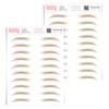 2 Pack Temporary Eyebrow Tattoos Waterproof Eyebrow Stickers, False Tattoos Hair Like Peel Off Instant Transfer Brows For Women And Men | Natural Strokes, Shaping (natural, blonde) view 1